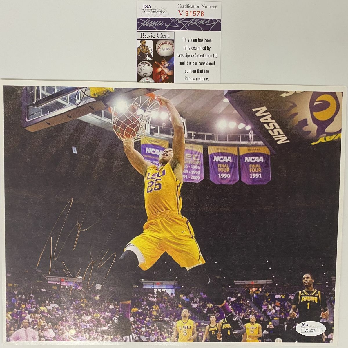 Autographed/Signed BEN SIMMONS LSU Tigers 8x10 College Basketball Photo Poster painting JSA COA