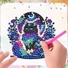 5Pcs Acrylic Cat Diamond Painting Fridge Magnet