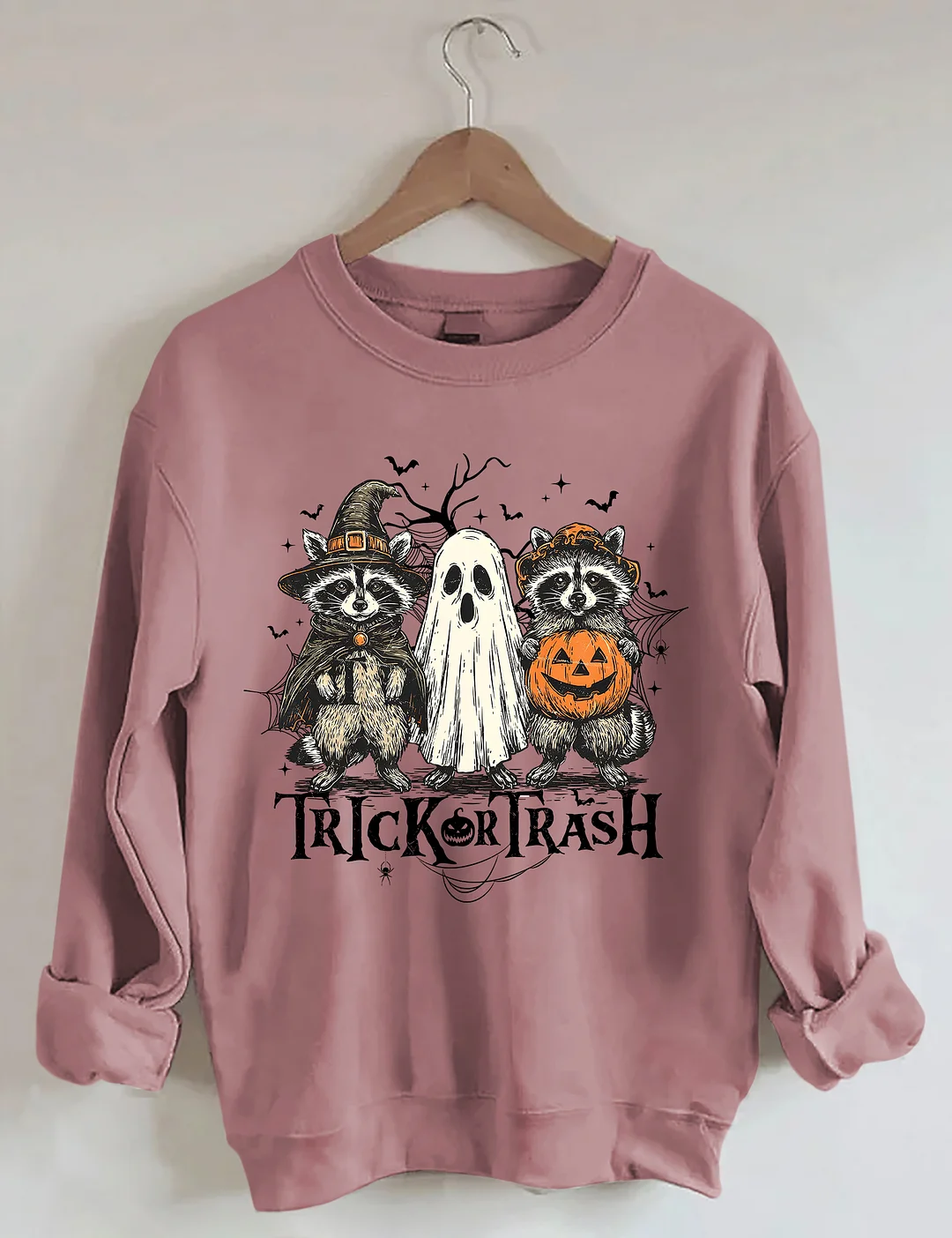 Boo Ghost Racoon Feral Sweatshirt