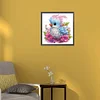 Flauschiger Vogel - speziell geformtes Diamantgemälde - 30*30cm