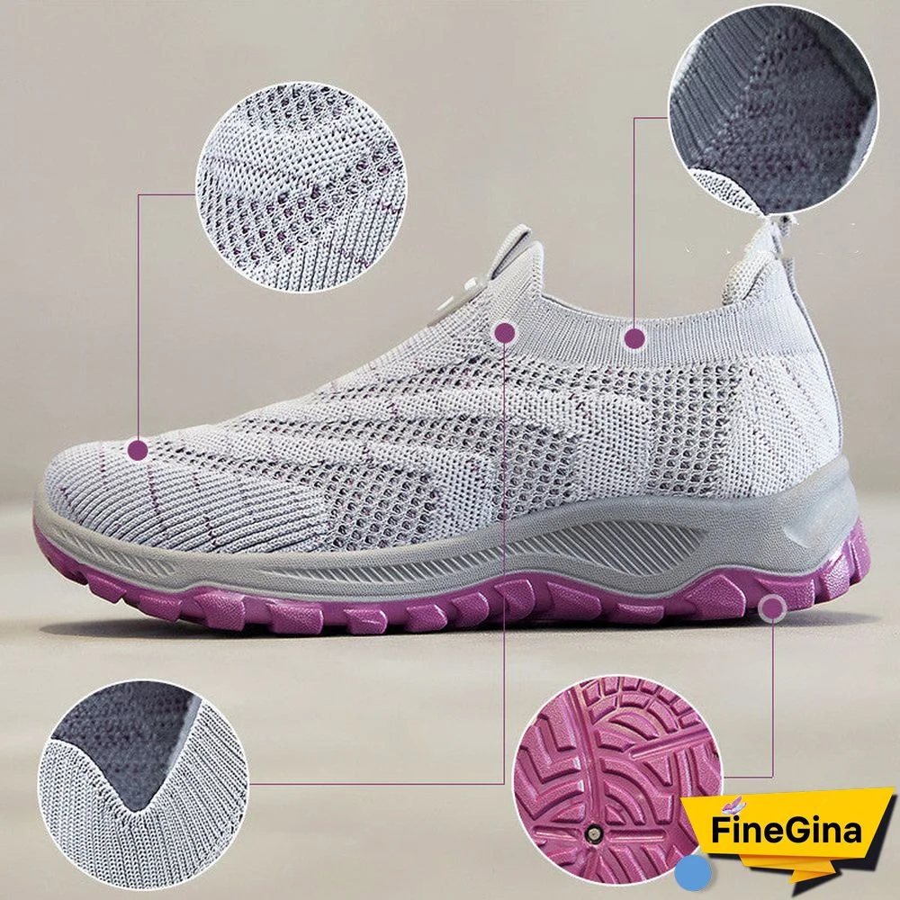 Women's Flyweave Breathable Lightweight Casual Fashion Sneakers