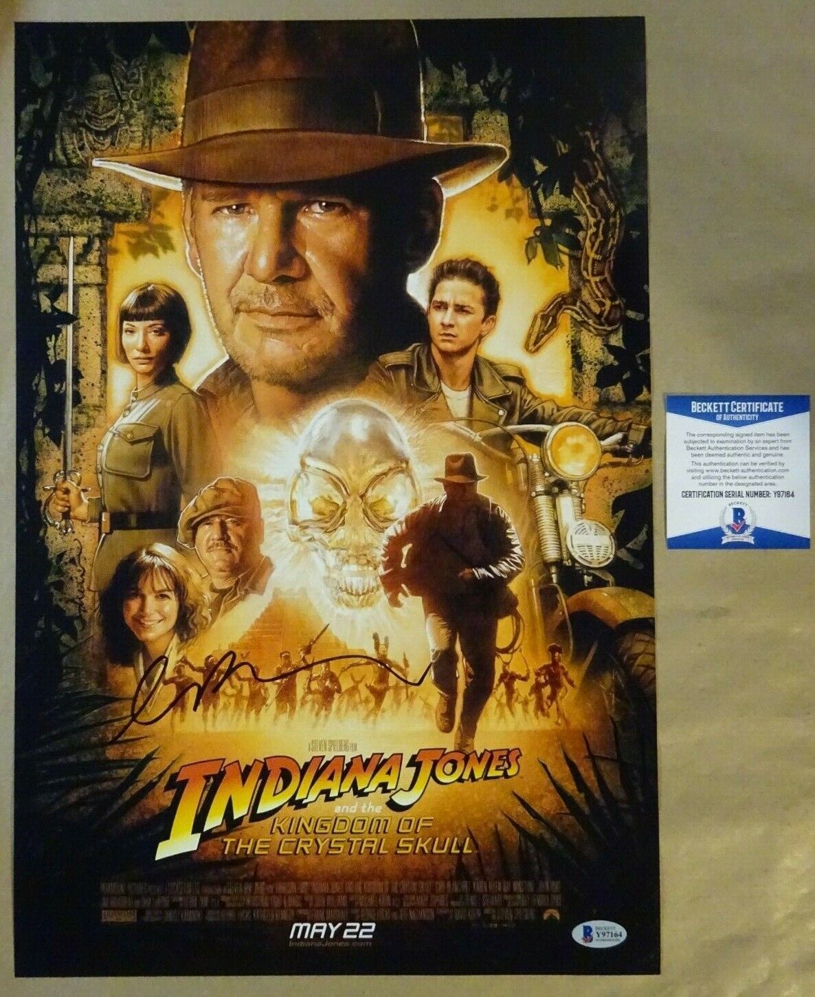 Signed CATE BLANCHETT Autographed INDIANA JONES 12x18