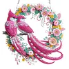 2D Flat DIY Hanging Diamond Art Kits DIY Home Decor Hanging Charm (Bird Wreath)