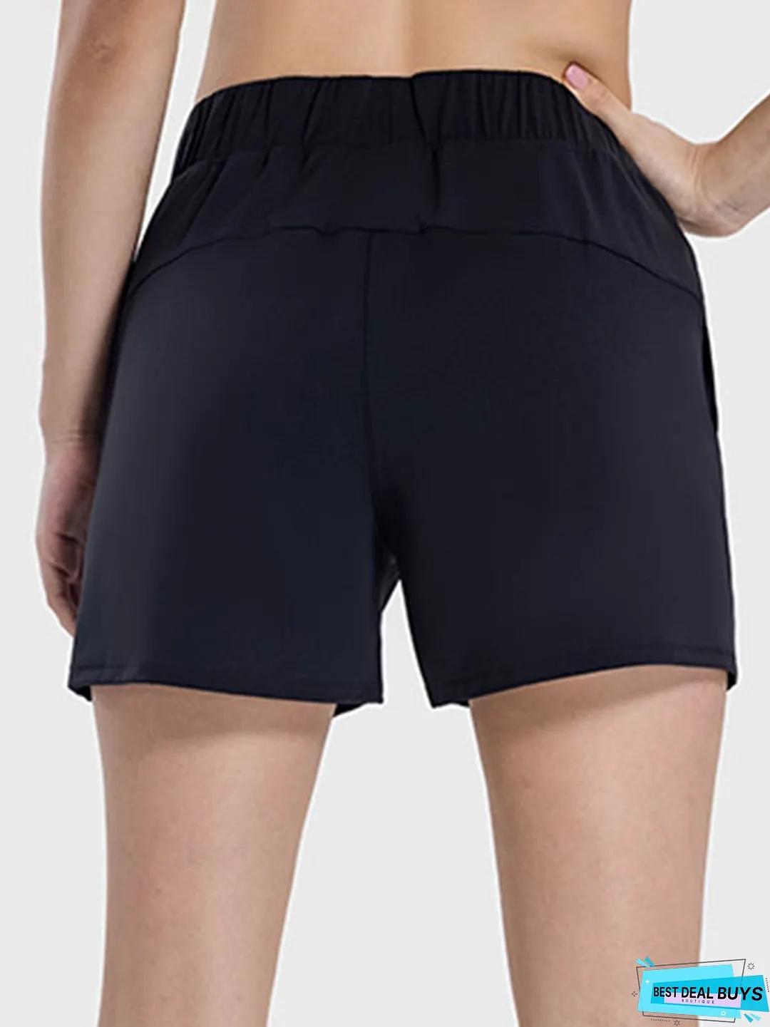 Elastic Waist Active Shorts