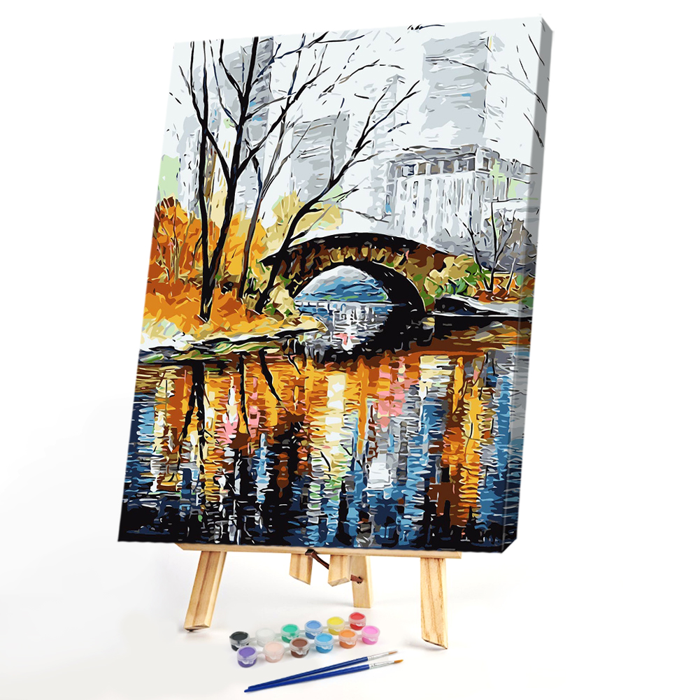 

40*50CM Paint By Numbers-City View, 501 Original
