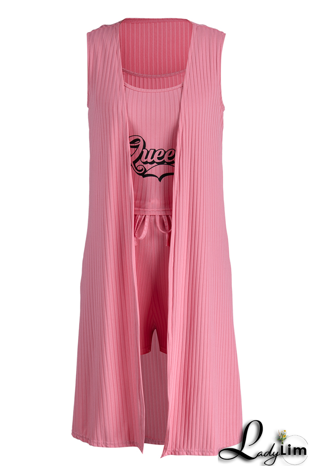 Green Fashion Print Patchwork Strapless Sleeveless Three Pieces