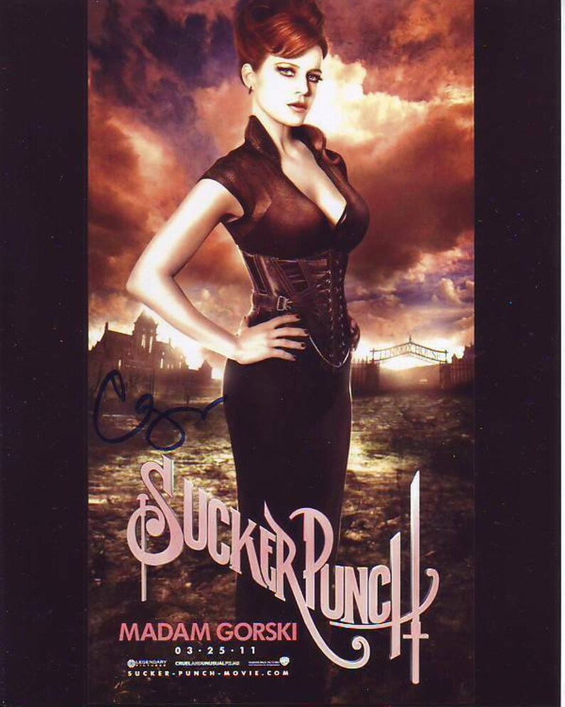 Carla gugino signed autographed sucker punch dr. vera gorski 8x10 Photo Poster painting