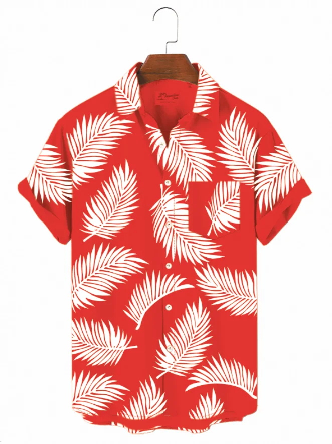 Men's Summer Hawaiian Short Sleeve Shirt - Flawed PLUSCLOTHESMAN