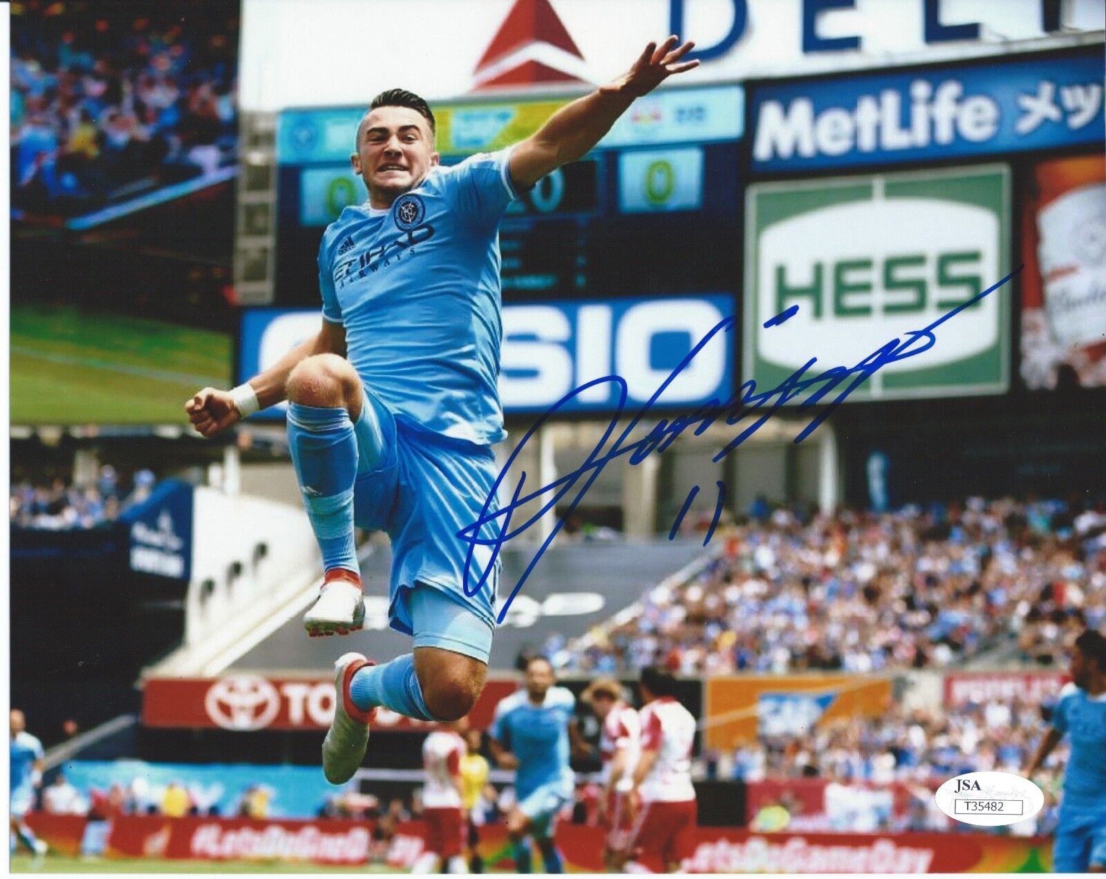 JACK HARRISON Signed Autographed 8x10 Photo Poster painting NYCFC Soccer Auto England JSA COA 1