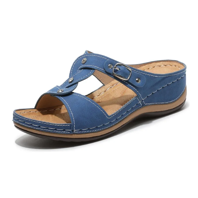 Women Sandals Peep Toe Summer Shoes For Women Wedges Shoes Chunky Heels Sandals Female Platform Sandalias Mujer Slippers Women