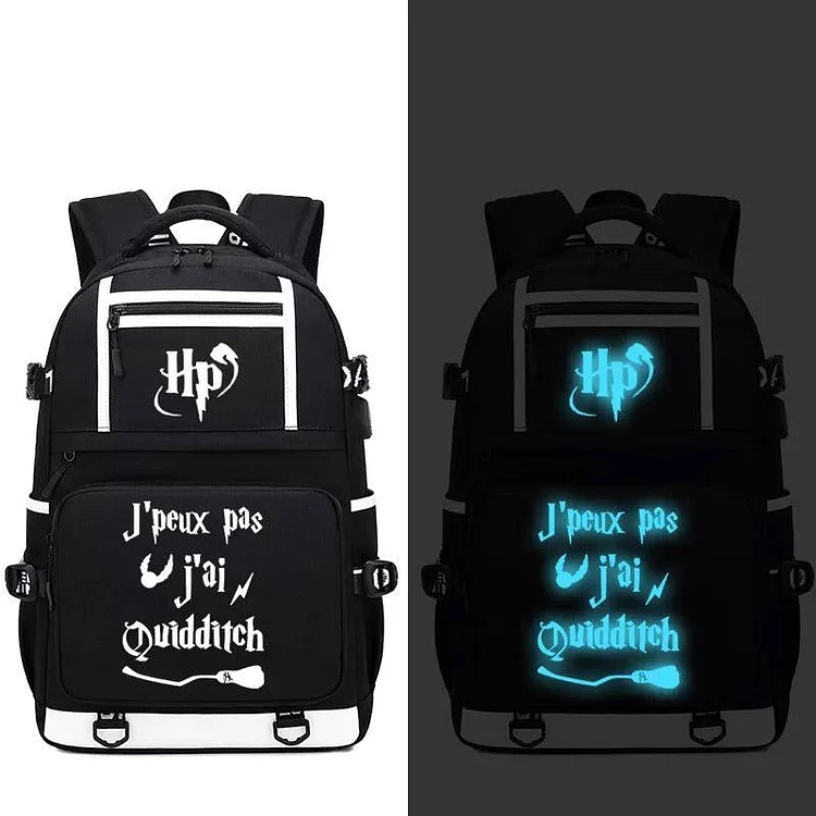 Mayoulove Harry Potter #4 USB Charging Backpack School NoteBook Laptop Travel Bags-Mayoulove