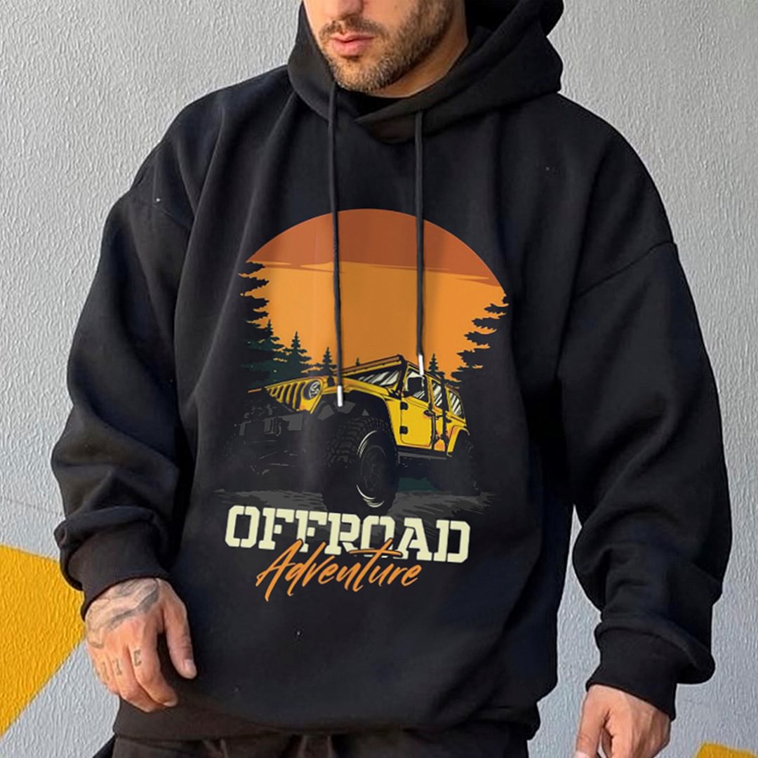 Men's Hooded Offroad Sweatshirt、、URBENIE