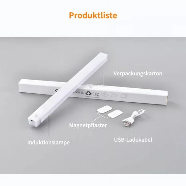 🔥Bohrfreie intelligente Sensor magnetische aufladbare LED-Leuchte💡