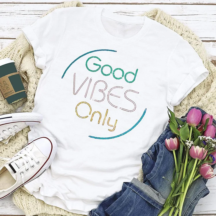 Good Vibes Creativity T-shirt Tee --Annaletters