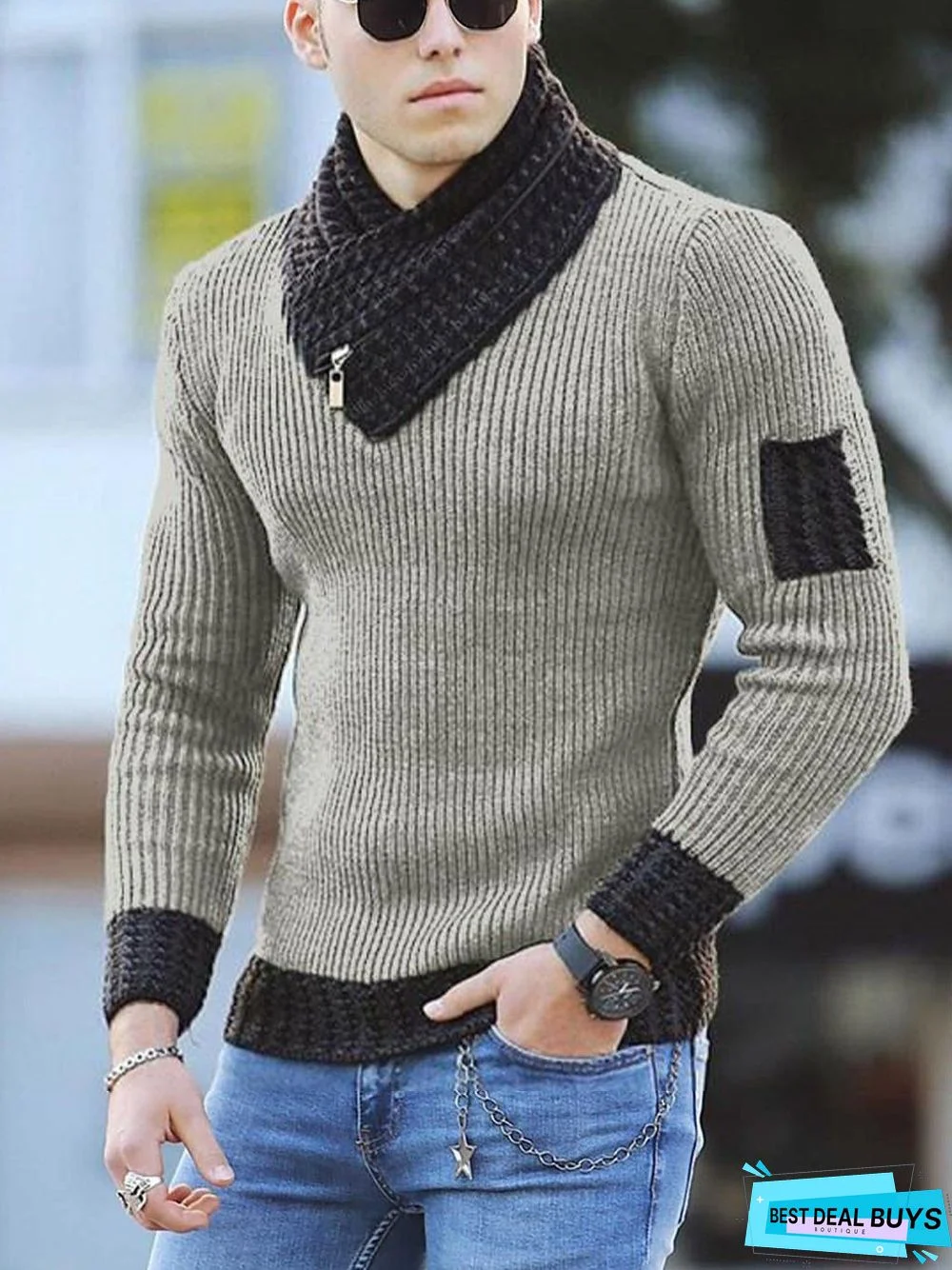 Men's Casual Slim Sweater