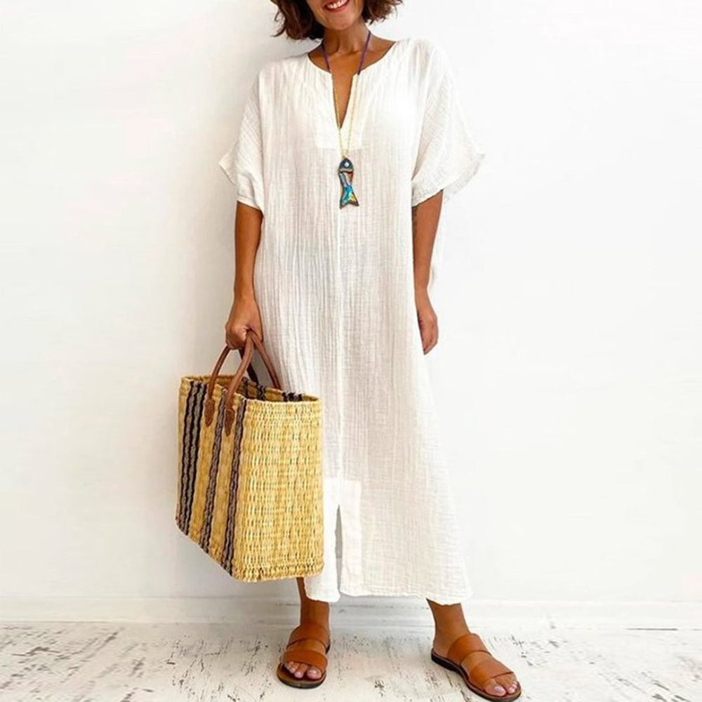 Simple Clean Tunic Midi Dress