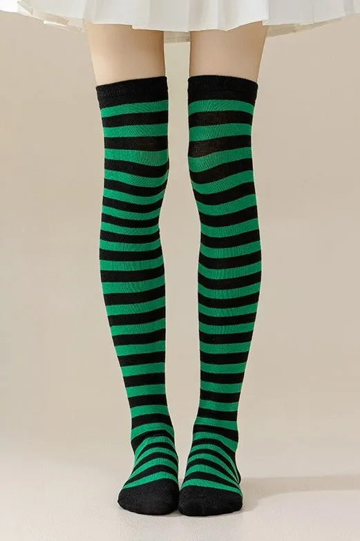 Striped Knee High Socks