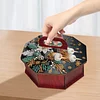 5D DIY Diamond Art Painting Wood Snack Storage Box with Lid (Christmas Candle)