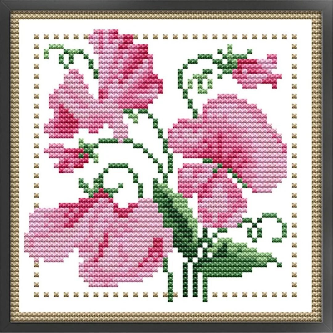 Partial Cross Stitch Kit April 14CT Counted DIY Needlework Decor (H426)