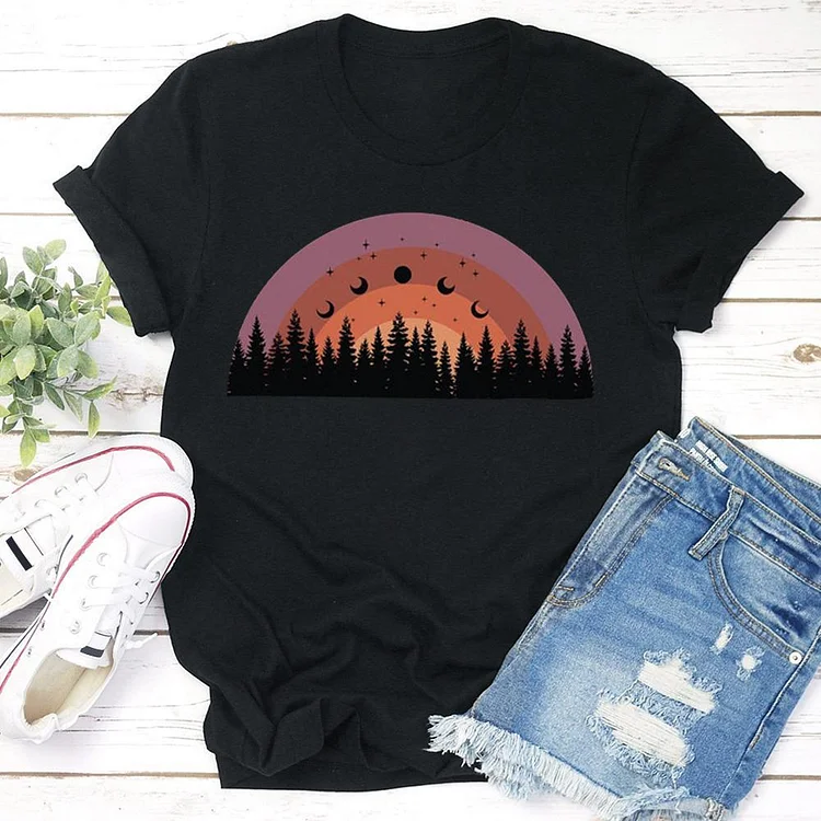 Mountain rainbow T-shirt Tee --Annaletters