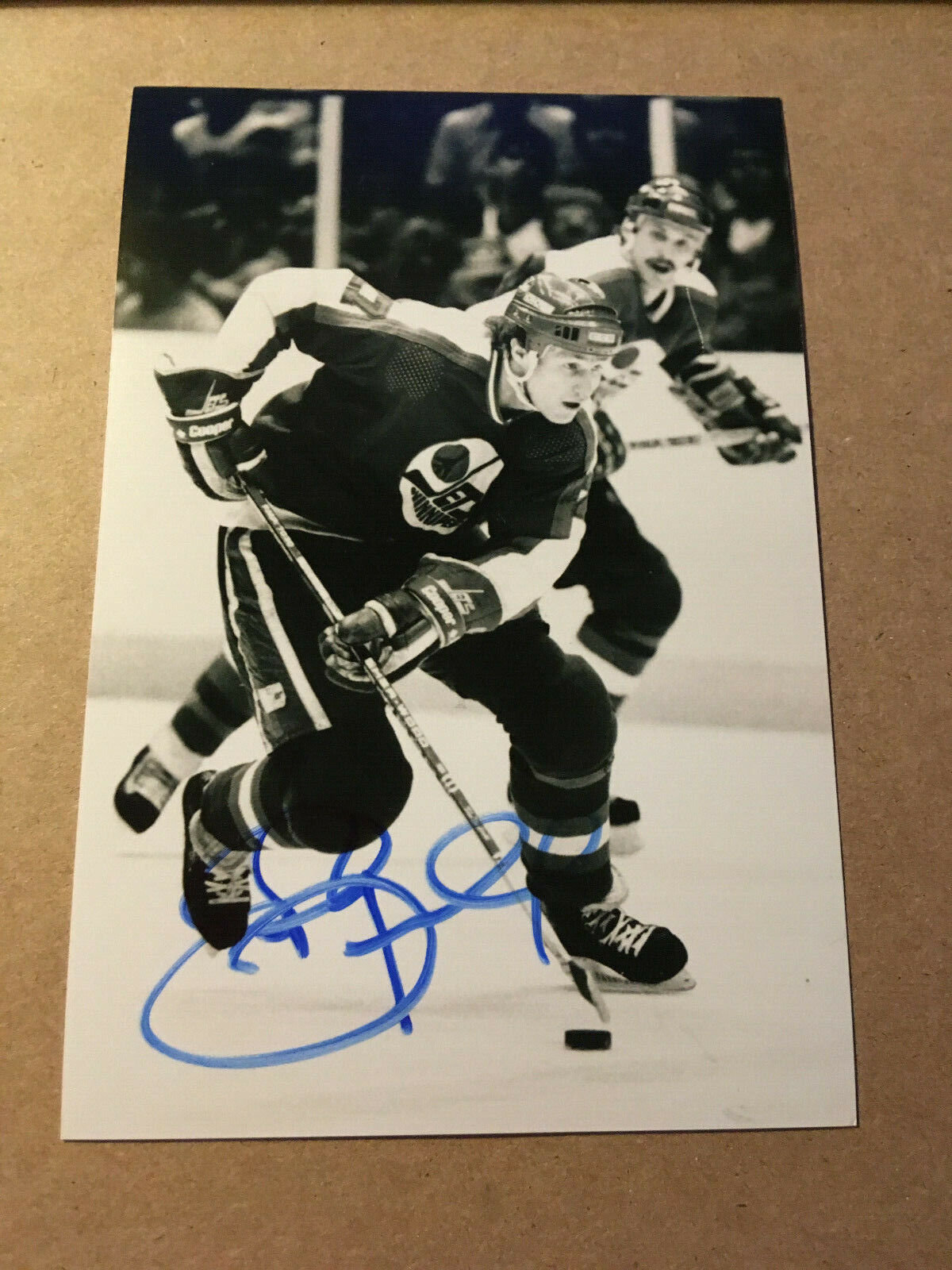 Perry Turnbull SIGNED autographed 4x6 Photo Poster painting WINNIPEG JETS #2