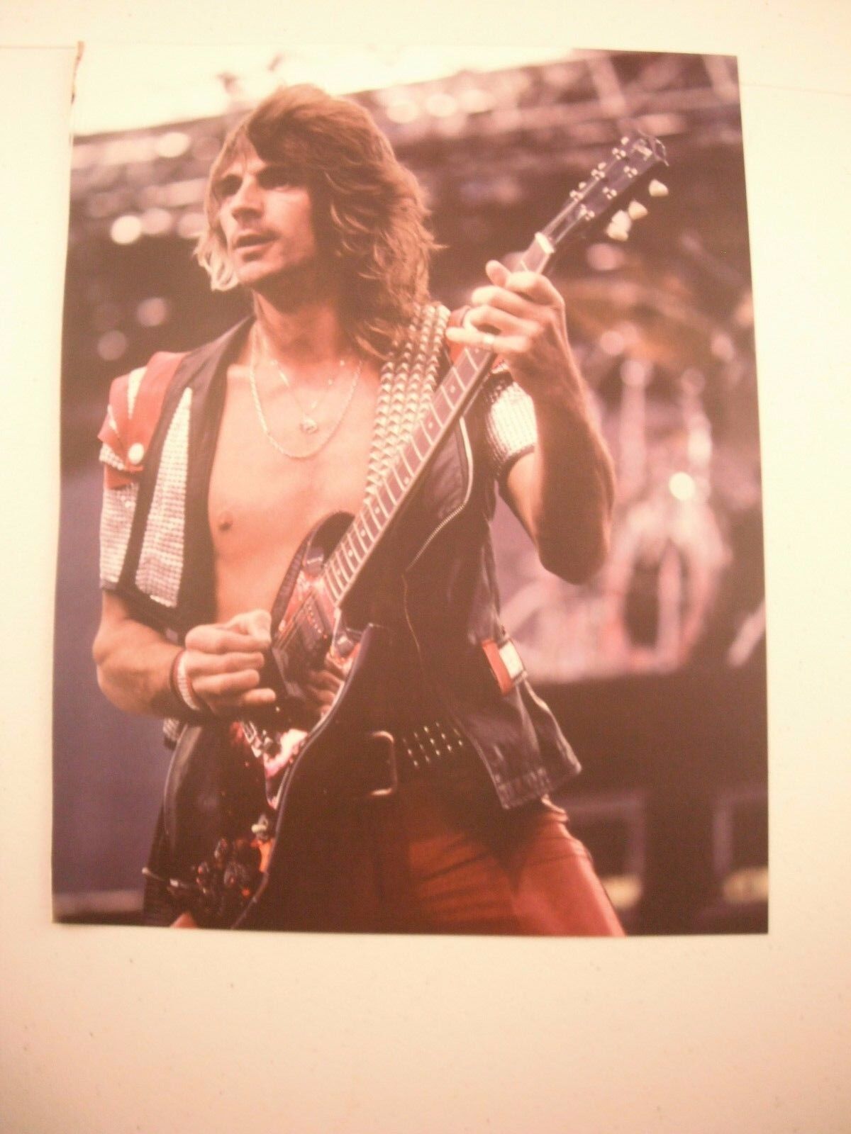 Glenn Tipton Guitarist 12x9 Coffee Table Book Photo Poster painting Page