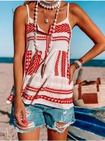 Fashion casual printed vest