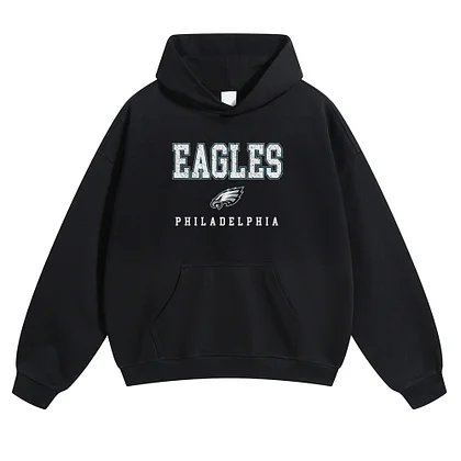 NFL EAGLES 3段ロゴプリントパーカー ×ヴィンテージ バイカラーベスト Philadelphia Eagles