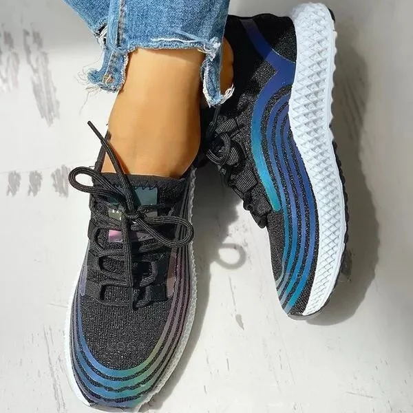 Women's Cloth Casual Outdoor Athletic With Lace-up Sneakers  Stunahome.com