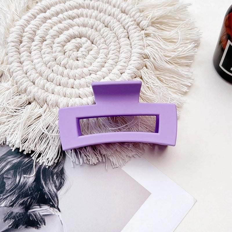 Women’s IG Style Solid Color Plastic Hair Claws