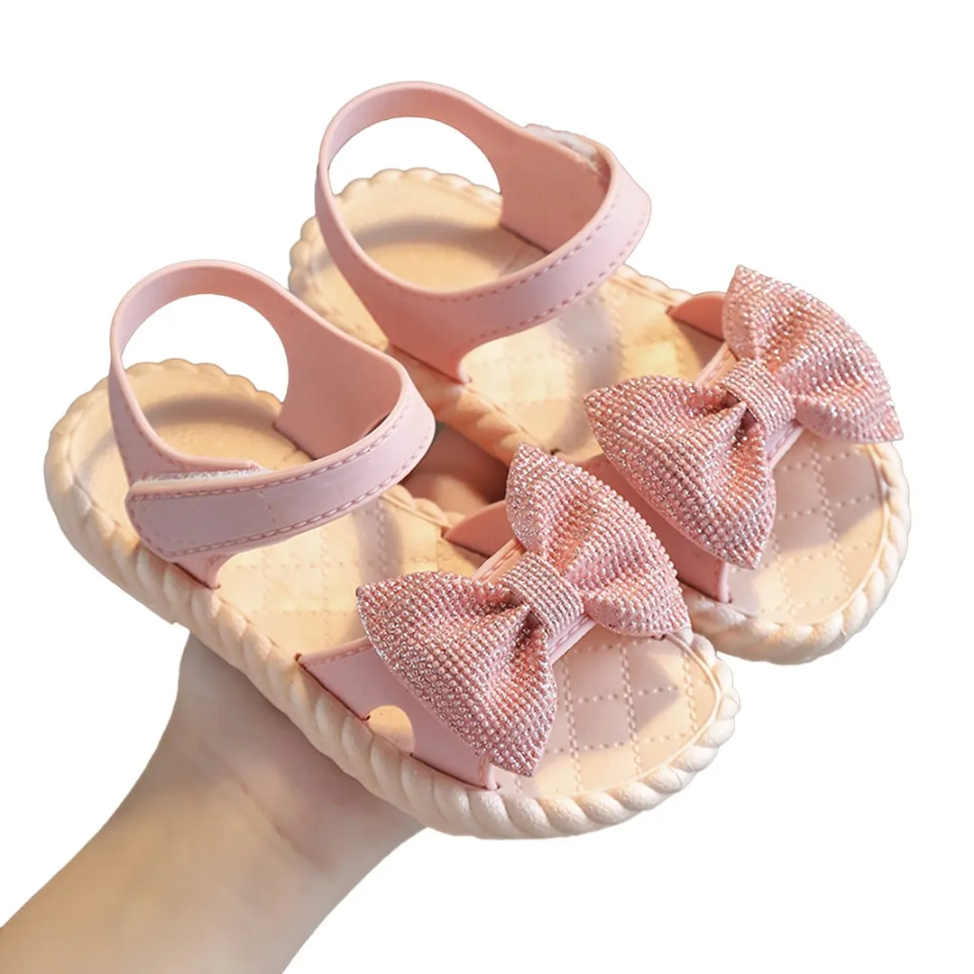 Toddler Infant Kids Baby Girls Party Princess Shoes Sandals Children Girls Sandals Bowknot Beach Children's Shoes Performance