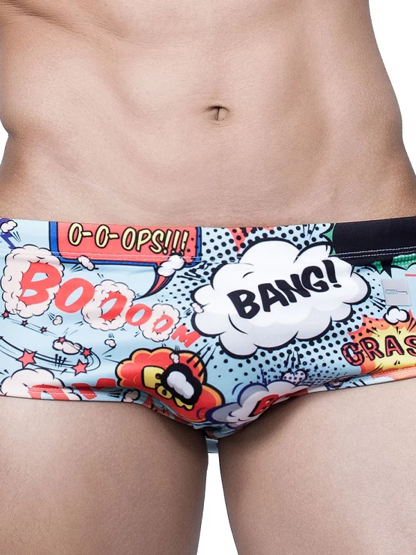 Explosive Print Fashion Trunks