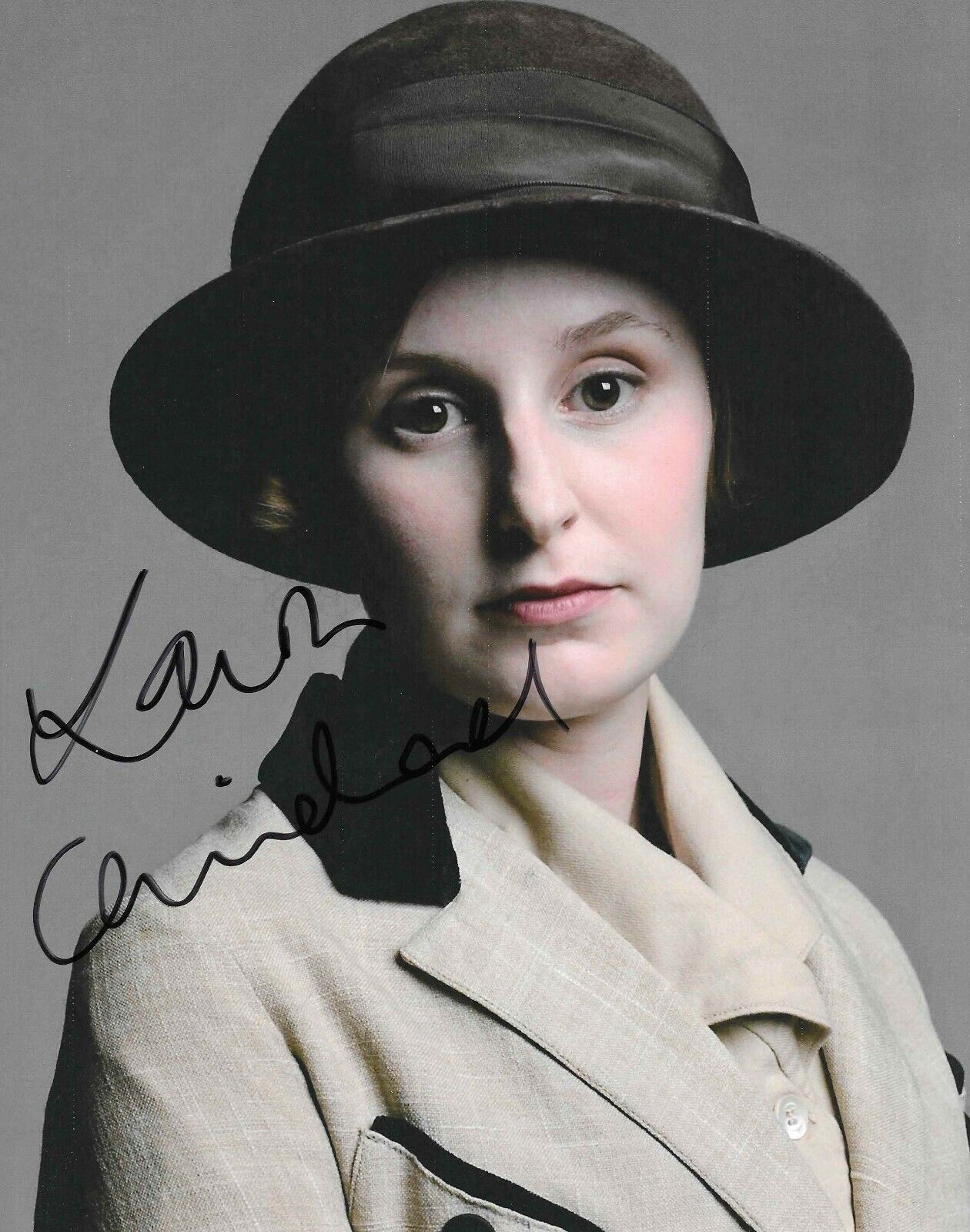 Laura Carmichael autograph - signed Downton Abbey Photo Poster painting