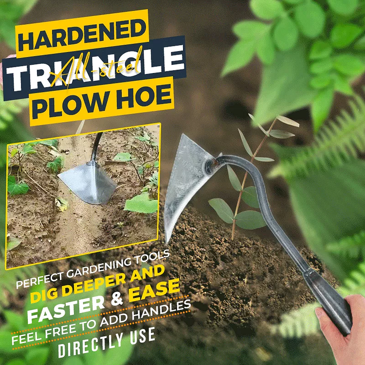 Hardened All-steel Triangle Plow Hoe