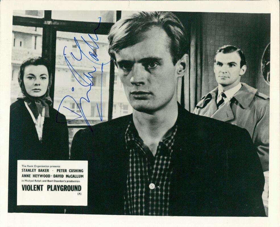 David McCallum (Violent Playground) signed 8x10 Photo Poster painting COA