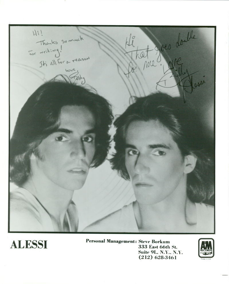 Alessi Brothers (Vintage, Inscribed) signed 8x10 Photo Poster painting COA