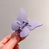 Pretty Butterfly Frosting Plain Color Hair Claw