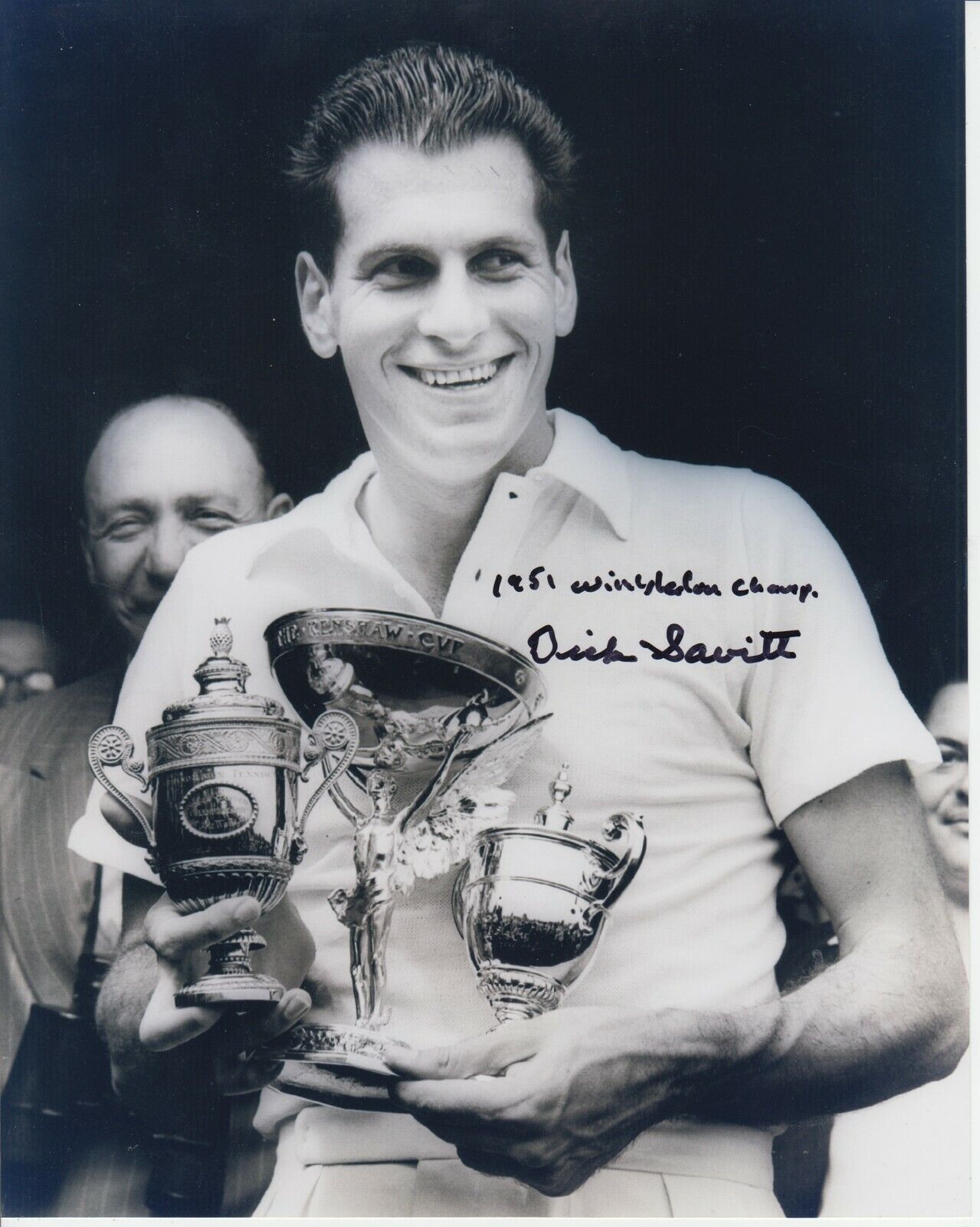 Dick Savitt With 51 Wimbledon #0 8x10 Signed Photo Poster painting w/ COA Tennis-Men -