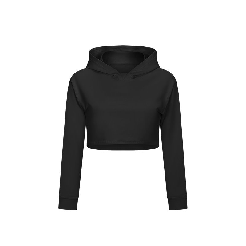 Yoga Clothes Coat Sexy Half Sleeve Running Exercise Sweatshirt Women's Fashion Hooded Hoodies