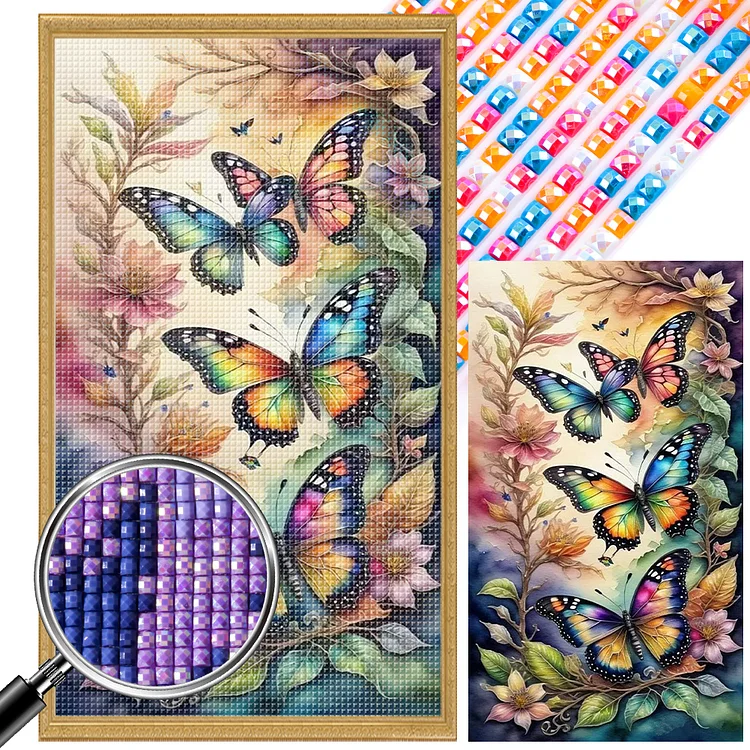 Butterfly - Full Square - Diamond Painting(45*75cm)