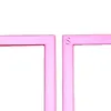 2Pcs Diamond Art Square Auxiliary Frame 3D Printing Diamond Art Desk Positioning Frame Lightweight for Boys Girls Adults Students Home Office Leisure (Sakura Pink Large)