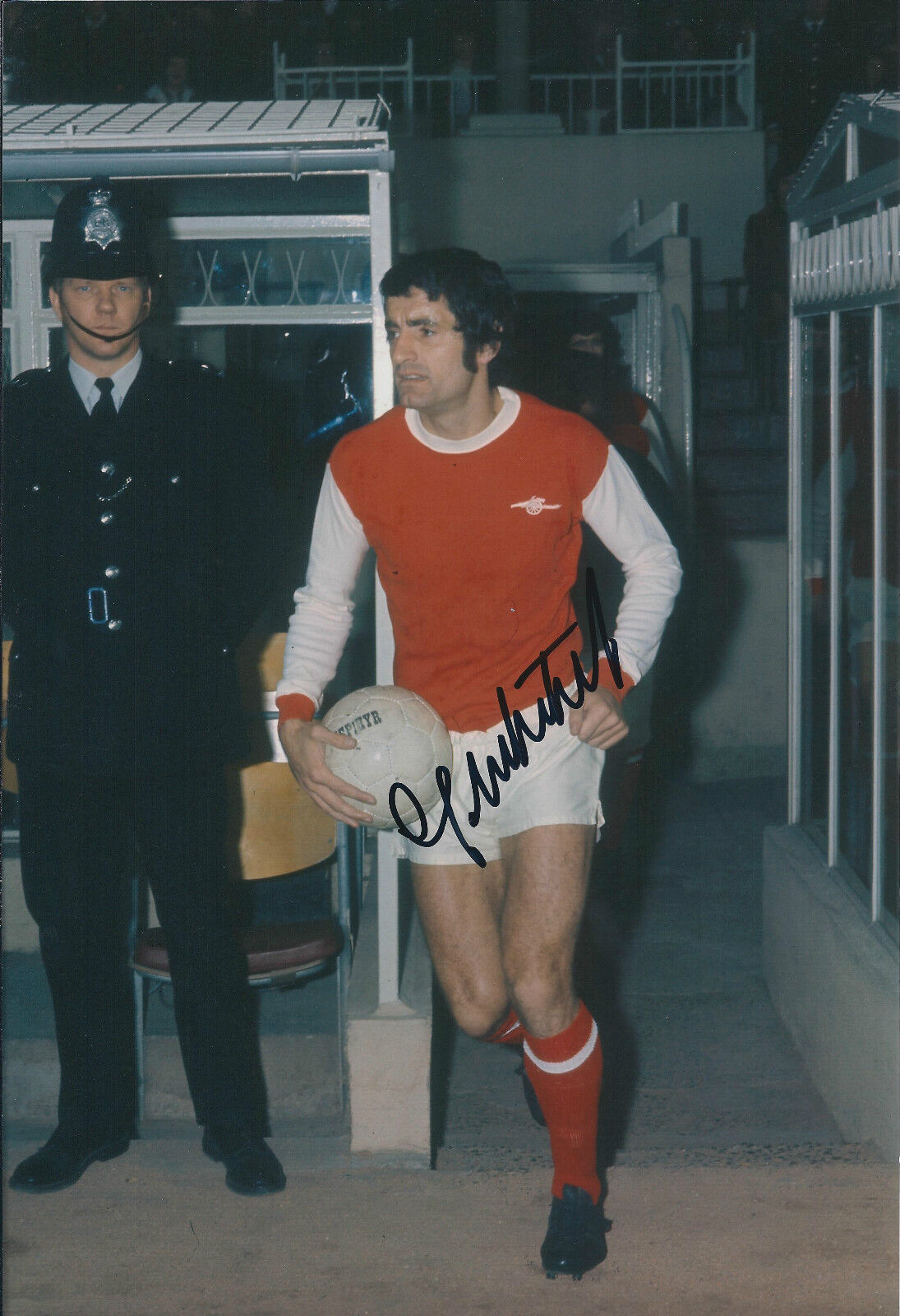 Frank McLINTOCK Signed Autograph 12x8 Photo Poster painting AFTAL COA Arsenal The Gunners RARE