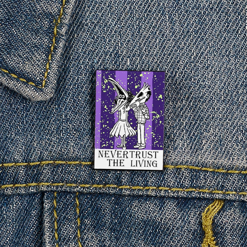 Funny Pin Letter Ghost Alloy Unisex Brooches