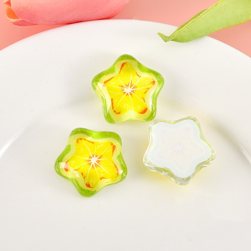 Mini Fruit Star Resin Charms