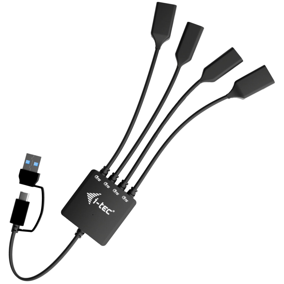 USB Hub i-Tec CACBLHUB2A2C Black 10 cm