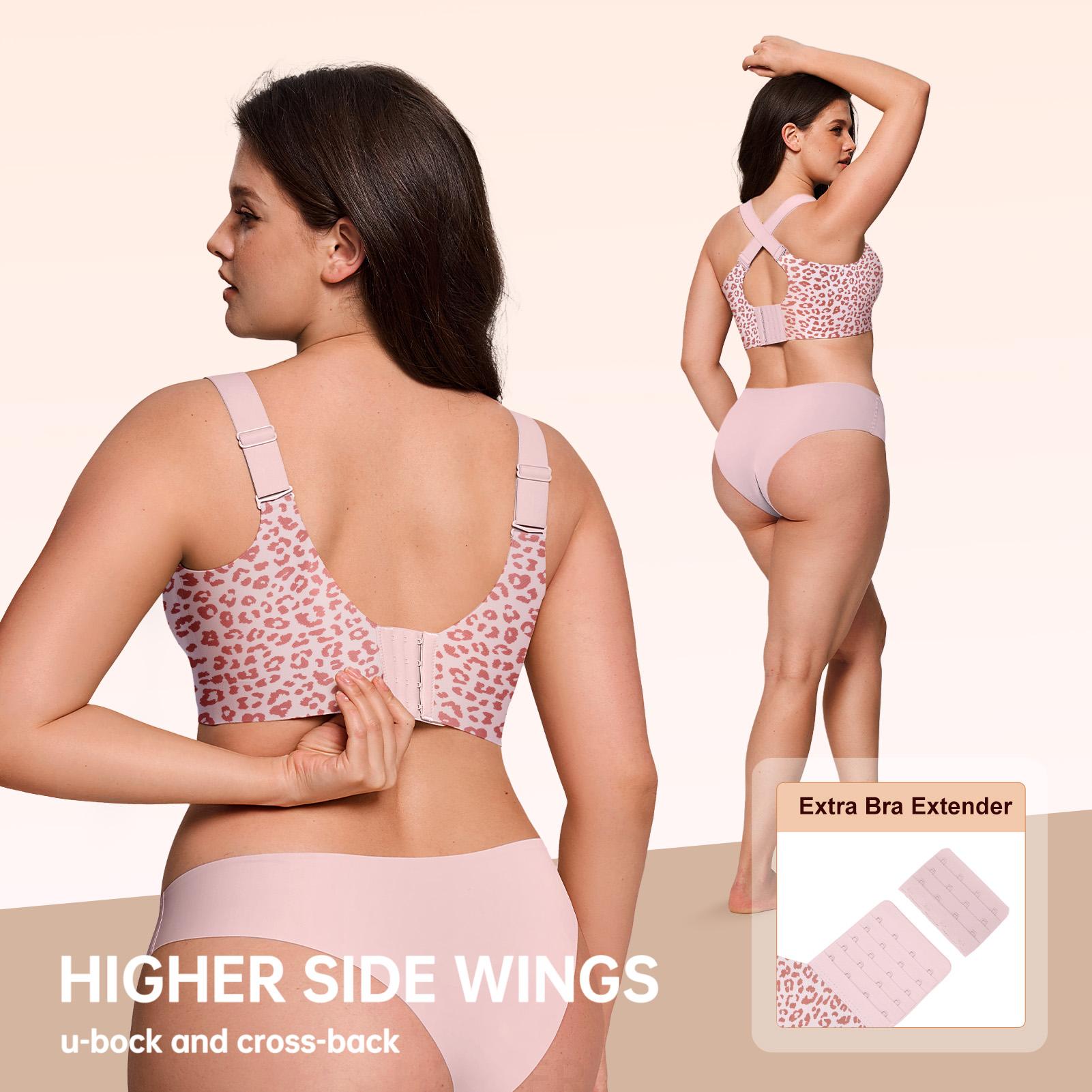 OEAK Women Jelly Bras Wirefree Full Coverage No Underwire Everyday Bras Comfortable Wireless Padded Tshirt Bra