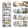 6 Tier Metal Storage Shelf Heavy Duty Shelving Unit for Kitchen Bathroom Laundry