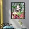 Pony And Cat-14CT Stamped Cross Stitch 36*44cm/14.17*17.32in tapestrymarket