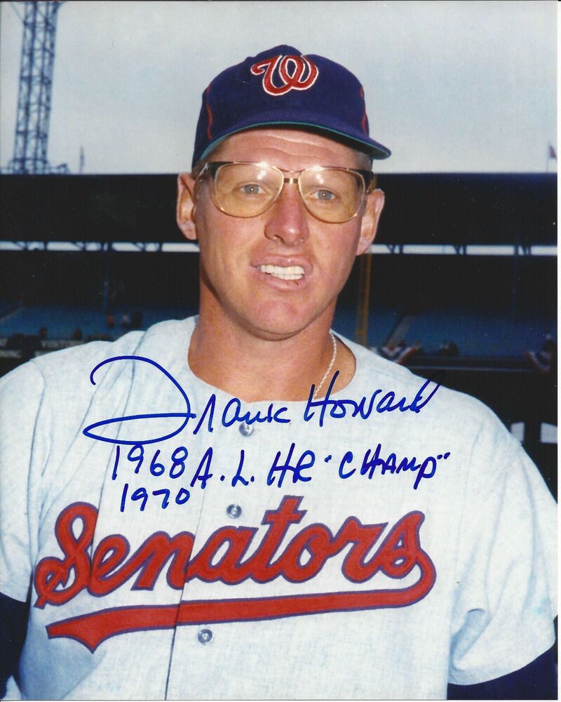 Frank Howard Autographed 8x10 Washington Senators  #7