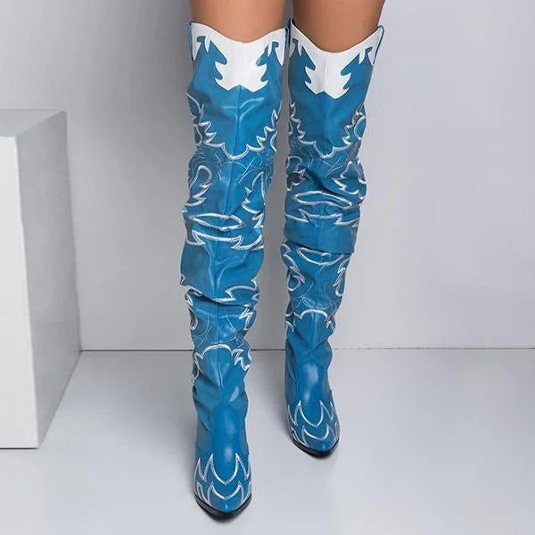 Western Over The Knee Boots